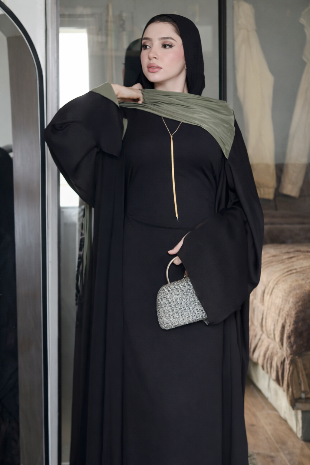 عباية الهيبة ✨🌛من قطعتين (عباية +روبة ) جودة و سعر مميز